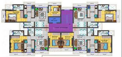 Project Image of 650.0 - 850.0 Sq.ft 1 BHK Apartment for buy in Raj Rameshwaram Apartment
