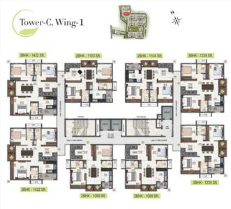 Project Image of 1422 Sq.ft 3 BHK Apartment / Flat for sale in Chikkakannalli for Rs. 16350000