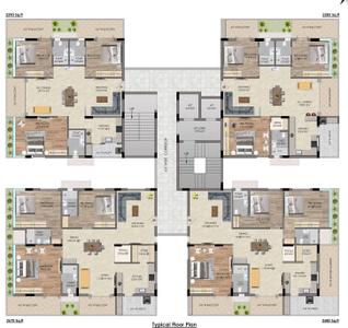 Project Image of 2285.0 - 2680.0 Sq.ft 3 BHK Apartment for buy in Bharathi Lake Woods