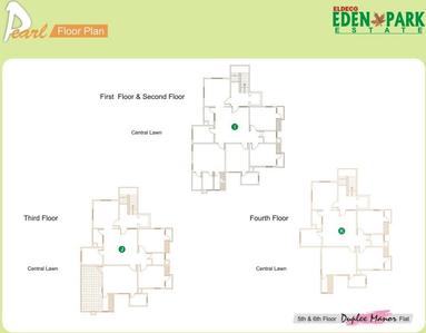 Project Image of 1232.0 - 2390.0 Sq.ft 2 BHK Apartment for buy in Eldeco Eden Park Estate