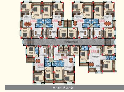 Project Image of 1511.0 - 1708.5 Sq.ft 3 BHK Apartment for buy in Evos Srichandan Enclave