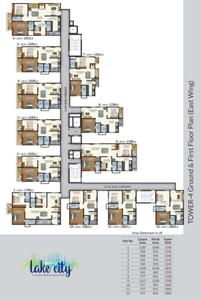 Project Image of 1495 Sq.ft 3 BHK Apartment / Flat for sale in Hafeezpet for Rs. 14000000