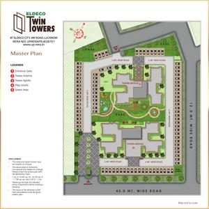 Project Image of 767.9 - 1046.0 Sq.ft 2 BHK Apartment for buy in Eldeco Twin Towers