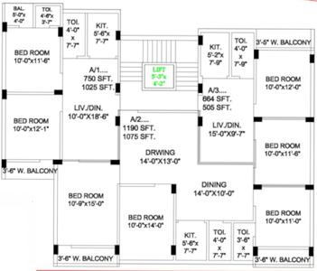 Project Image of 480.0 - 1190.0 Sq.ft 1 BHK Apartment for buy in AK Udayan Complex