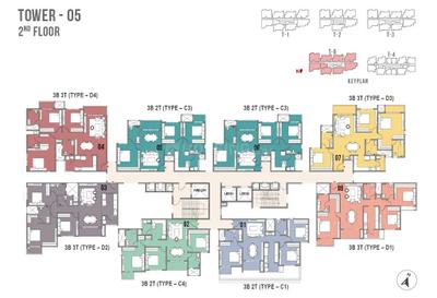 Project Image of 734.0 - 1221.0 Sq.ft 2 BHK Apartment for buy in Prestige Palm Court