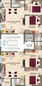 DPS Green Leaf Green Leaf Cluster Plan For Typical Floor 1