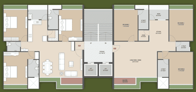 Project Image of 1390 Sq.ft 2 BHK Apartment / Flat for sale in Vesu for Rs. 7000000