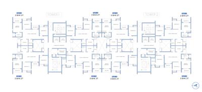 Project Image of 1285.0 - 1445.0 Sq.ft 3 BHK Apartment for buy in DTC Capital City Crest