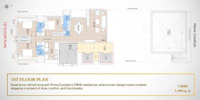 Project Image of 822.0 - 2172.0 Sq.ft 2 BHK Apartment for buy in 5th Prima Complex
