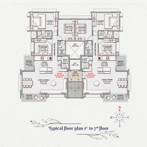 Project Image of 0.0 - 1564.0 Sq.ft 3 BHK Apartment for buy in Aakar Pristine