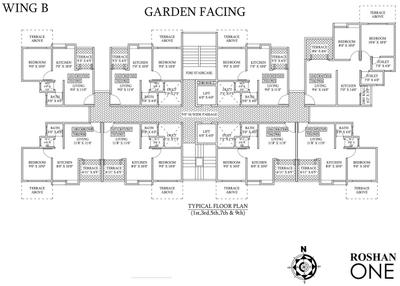 Project Image of 341.0 - 390.0 Sq.ft 1 BHK Apartment for buy in Roshan One