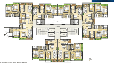 Project Image of 390.19 - 1044.1 Sq.ft 1 BHK Apartment for buy in West Pioneer Metro Grande Tower C And D
