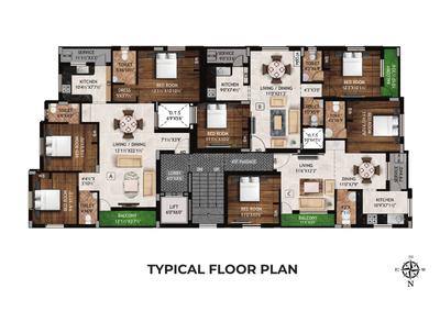 Project Image of 972.0 - 1377.0 Sq.ft 2 BHK Apartment for buy in Viceroy Vaikunth