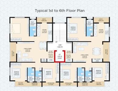 Project Image of 0.0 - 1500.0 Sq.ft 3 BHK Apartment for buy in Om Pride