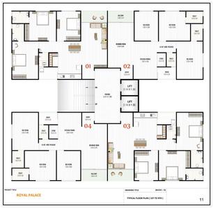 Project Image of 0.0 - 1045.28 Sq.ft 3 BHK Apartment for buy in Kishan Royal Palace