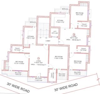 Project Image of 1082.0 - 1140.0 Sq.ft 2 BHK Apartment for buy in Green Abi Flats