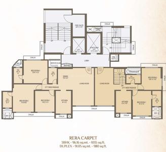 Project Image of 743.0 - 1039.0 Sq.ft 2 BHK Apartment for buy in J P Jeevan Heights