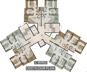 Project Image of 269.31 - 432.0 Sq.ft 1 BHK Apartment for buy in Lakhani Orchid Woods