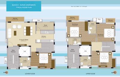 Project Image of 1492.0 - 2154.0 Sq.ft 3 BHK Apartment for buy in KG Chandra Vista