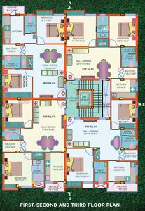 Project Image of 875.0 - 933.0 Sq.ft 2 BHK Apartment for buy in Vantage Ganga