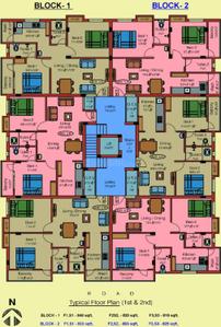 Project Image of 803.0 - 846.0 Sq.ft 2 BHK Apartment for buy in S L Varunika Residency
