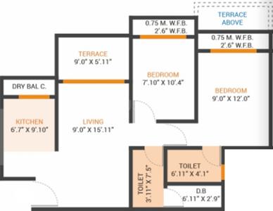 Project Image of 643 Sq.ft 1 BHK Apartment / Flat for sale in Kalyan West for Rs. 3999000