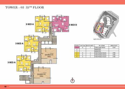 Project Image of 1796.0 - 2708.0 Sq.ft 3 BHK Apartment for buy in Prestige Beverly Hills