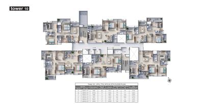 Project Image of 960 Sq.ft 3 BHK Apartment / Flat for sale in Rajarhat for Rs. 12300000