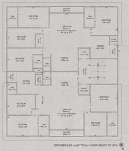 Project Image of 1373.37 - 1857.0 Sq.ft 3 BHK Apartment for buy in Murlidhar Milestone Elitus