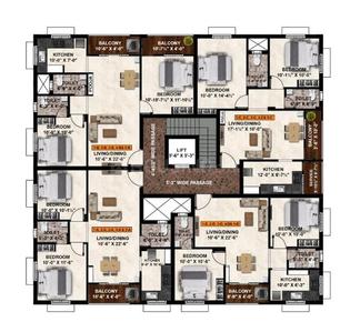 Sarojini CK Enclave CK Enclave Cluster Plan 1