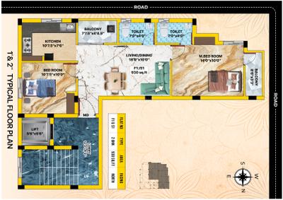Project Image of 0.0 - 930.0 Sq.ft 2 BHK Apartment for buy in BC Ishana