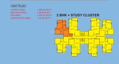 Project Image of 624 Sq.ft 2 BHK Apartment / Flat for sale in Sector 104 for Rs. 5200000