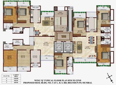 Project Image of 493.0 - 1168.0 Sq.ft 1 BHK Apartment for buy in Srishti Heights