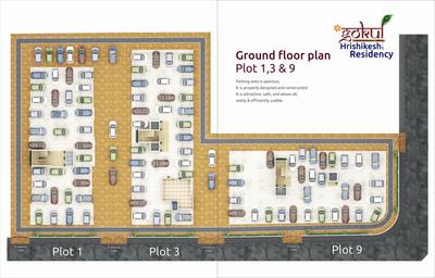 Project Image of 0.0 - 1317.0 Sq.ft 3 BHK Apartment for buy in Gokul Hrishikesh Residency Wing 3