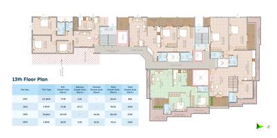 Project Image of 868.0 - 1460.0 Sq.ft 2 BHK Apartment for buy in 204 Blue Paradise