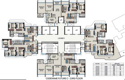 Project Image of 589.0 - 1254.0 Sq.ft 2 BHK Apartment for buy in Kanakia Future City C
