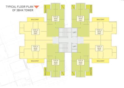 Project Image of 675 Sq.ft 3 BHK Apartment / Flat for sale in Sector 70 for Rs. 8800000