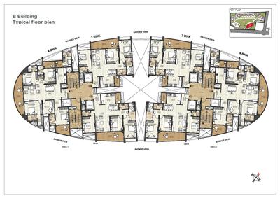 Project Image of 710.96 - 1874.0 Sq.ft 2 BHK Apartment for buy in Pride Miami A1 A2 A3 B2