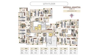 Project Image of 814.0 - 1448.0 Sq.ft 2 BHK Apartment for buy in Imperial Anantha