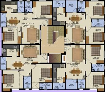 Project Image of 754.0 - 818.0 Sq.ft 2 BHK Apartment for buy in Oliyas Banyan