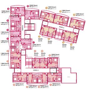 Project Image of 174.0 - 355.0 Sq.ft Studio Studio Apartment for buy in Marathon Neopark Ashoka Wing A