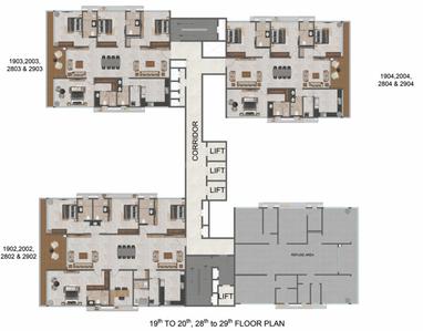 Project Image of 2386.0 - 3917.0 Sq.ft 3 BHK Apartment for buy in Casagrand GS Infinity