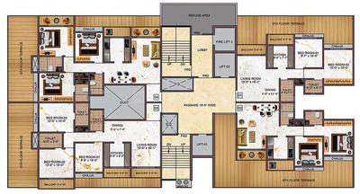Project Image of 559.83 - 878.23 Sq.ft 2 BHK Apartment for buy in Tharwani Vedant Empire Phase II Wing B Hampton