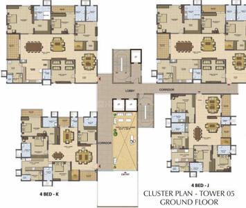 Project Image of 1742 Sq.ft 3 BHK Apartment / Flat for sale in Financial District for Rs. 26000000