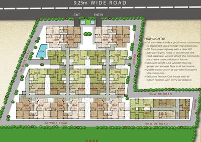 Project Image of 907.0 - 1676.0 Sq.ft 1 BHK Apartment for buy in Pushpam E Town
