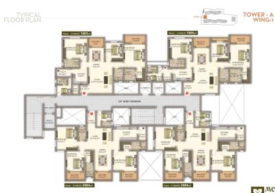 Project Image of 1380.0 - 2502.0 Sq.ft 2 BHK Apartment for buy in Meda East Winds