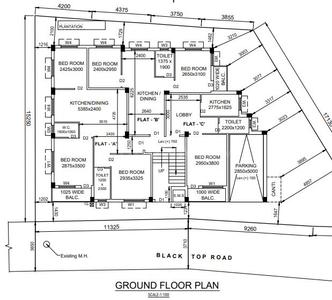 Roy Lakshmi Apartment Lakshmi Apartment Cluster Plan 1