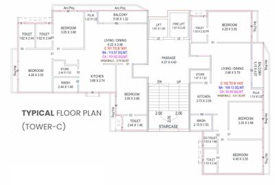 Project Image of 1009.98 - 1282.95 Sq.ft 3 BHK Apartment for buy in Athashree Athashree Icon