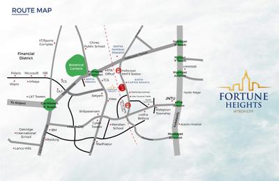 Project Image of 1710.0 - 2320.0 Sq.ft 3 BHK Apartment for buy in Sri Sindhu Fortune Heights