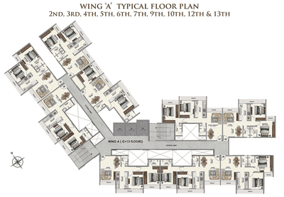 Project Image of 433.0 - 711.0 Sq.ft 1 BHK Apartment for buy in RS QA Riverfront